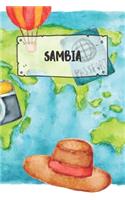 Sambia: Liniertes Reisetagebuch Notizbuch oder Reise Notizheft liniert - Reisen Journal für Männer und Frauen mit Linien