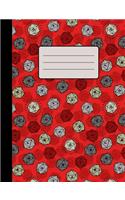 Tossed d20 Composition Notebook