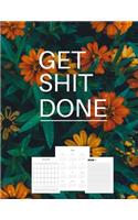 Get Shit Done: 2020-2024 Five Year Planner Monthly Birthday List, 5 Year Appointment Calendar Goal Organizer Planner 60 month calendar..
