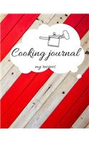 Recipe Book to Write in, Cooking Jurnal Notes, 102 pages, 8.5"x11"