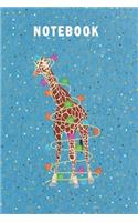 Notebook: Giraffe Notebook College Blank Lined 6 x 9 inch 110 pages -Notebook for Giraffe Lovers Journal for Writing- Notebook for Girls-Gift for Kid Student 