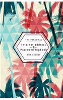The Peersonal Internet Address & Password Logbook Top secret
