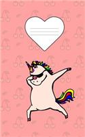 Dabbing Unicorn softcover Notebook