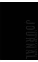 Black Basic Lined Journal