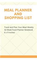 Meal Planner and Shopping List