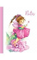 Notes.: A Lovely Fairy Notebook, Notes 100 Lined Page Jotter