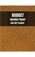 Budget monthly planner and Bill Tracker