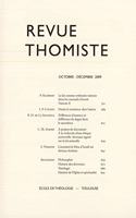 Revue Thomiste - 4/2009: (Revue Thomiste)