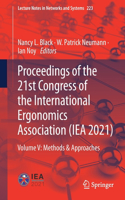 Proceedings of the 21st Congress of the International Ergonomics Association (IEA 2021)