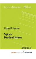 Topics in Disordered Systems