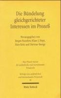 Die Bundelung Gleichgerichteter Interessen Im Prozess