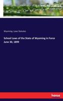 School Laws of the State of Wyoming in Force June 30, 1899