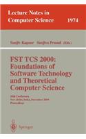 Fst Tcs 2000: Foundations of Software Technology and Theoretical Science