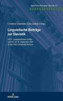 Linguistische Beitraege Zur Slavistik.