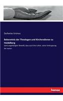 Bekenntnis der Theologen und Kirchendiener zu Heidelberg