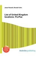 List of United Kingdom Locations: Po-Poz