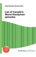 List of Canada's Worst Handyman Episodes