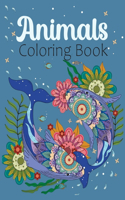Animals Adult Coloring Book
