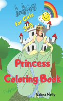 Princess Coloring Books for Girls 3-5 ages