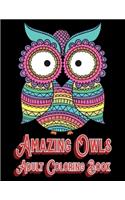 AMAZING OWLS Adult Coloring Book