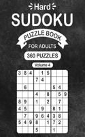 Hard Sudoku Puzzle Book For Adults Volume 4