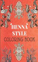 Henna Style Coloring Book