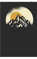 Mountain Camp Silhouette: Hiking Notebook, Graph Paper (6 x 9 - 120 pages) Sports Themed Notebook for Daily Journal, Diary, and Gift