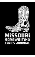 Missouri Songwriting Lyrics Journal