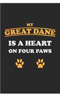 My Great Dane is a heart on four paws