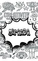 Miranda: Weekly Planer Doodle 365 Yearly Journal Notebook 120 Pages 6x9