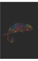 Chameleon Color Splash: Chameleon Notebook, Dotted Bullet (6 X 9 - 120 Pages) Animal Themed Notebook for Daily Journal, Diary, and Gift