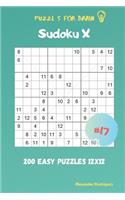 Puzzles for Brain - Sudoku X 200 Easy Puzzles 12x12 vol.17