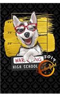 high school: graduation 2019 husky puppy Lined Notebook / Diary / Journal To Write In 6x9 for class of 2019 graduation