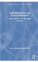 Publishing from Your Doctoral Research