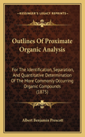 Outlines Of Proximate Organic Analysis