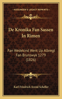 De Kronika Fan Sassen In Rimen