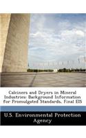 Calciners and Dryers in Mineral Industries: Background Information for Promulgated Standards, Final Eis(English)