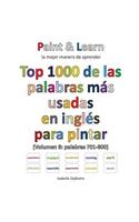 Top 1000 de las palabras más usadas en inglés (Volumen 8 palabras 701-800)