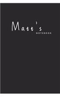 Matthew's notebook