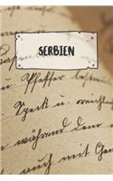 Serbien: Liniertes Reisetagebuch Notizbuch oder Reise Notizheft liniert - Reisen Journal für Männer und Frauen mit Linien