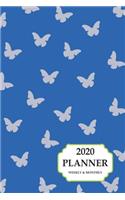 2020 Planner Weekly And Monthly: 2020 Planner Butterfly Design