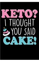 Keto I Thought You Said Cake?