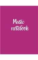 Blank Sheet Music Notebook, Notebook for Musicians, Music Composition Notebook: Ready to save your songs for the composer, students