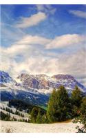 Journal: Mountain View 6 x 9 Unlined Blank Empty Numbered 200 Pages