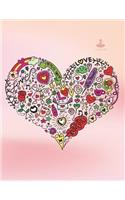 Notebook: Love you cover and Dot pages, Extra large (8.5 x 11) inches, 110 pages, notebooks and journals(1 Love You Notebook,)