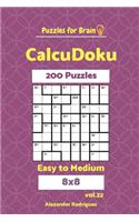 Puzzles for Brain CalcuDoku - 200 Easy to Medium 8x8 vol. 22