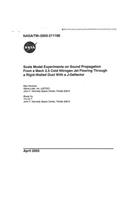 Scale Model Experiments on Sound Propagation from a Mach 2.5 Cold Nitrogen Jet Flowing Through a Rigid-Walled Duct with a J-Deflector