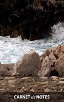 Carnet de Notes: Mer Bleu Roches Vagues, journal personnel, prise de notes, original & pratique de 110 pages lignées avec une couverture photo