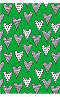 Journal Notebook Abstract Hearts Pattern 7