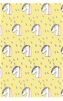 Bullet Journal Notebook Sketchy Unicorns Pattern 8: 112 Page Numbered Dot Grid Bullet Journal with Index Pages and Key Pages in Portable 6 X 9 Size.